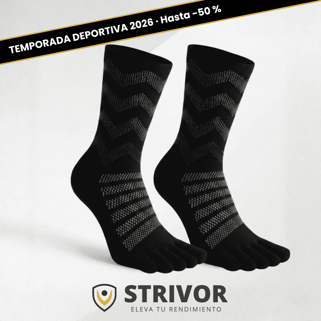 Calcetines con dedos de lana merino