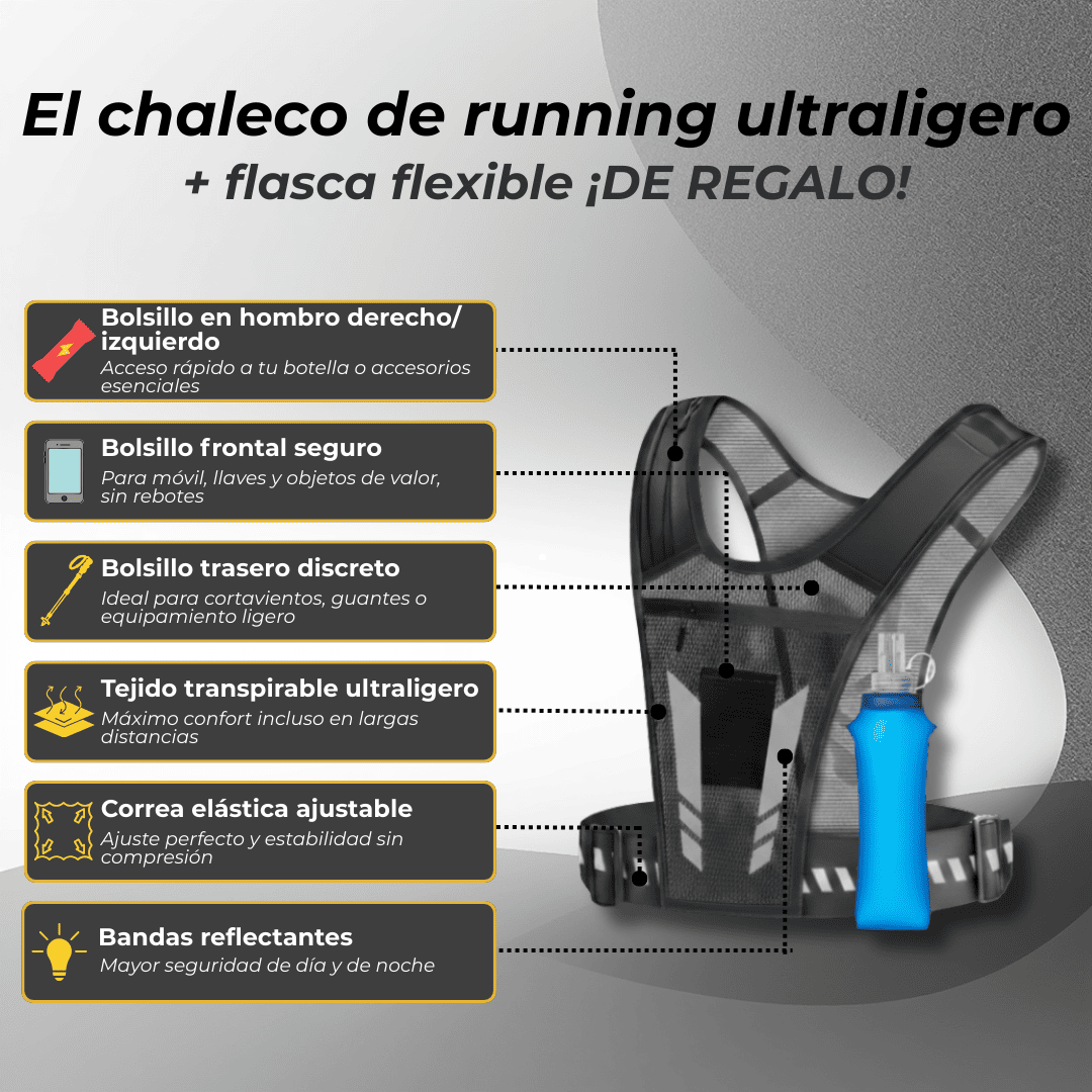 Chaleco de running ultraligero